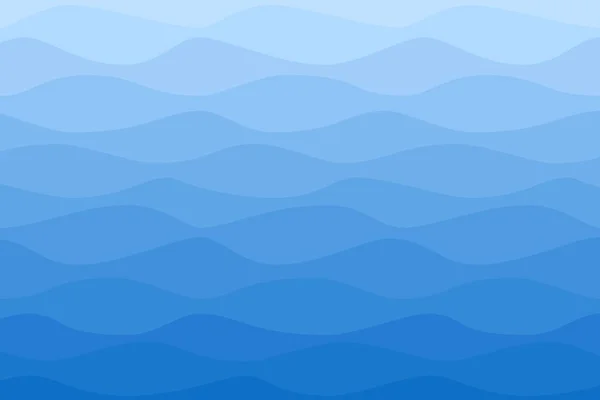 Fondo náutico azul ondulado de agua de mar — Vector de stock
