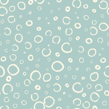 Elle boyanmış mürekkep daireleri ile kusursuz desen