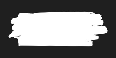 Siyah mürekkep fırçasıyla boyanmış dikdörtgen el yazısı