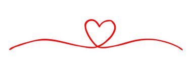 Kalp Sevgililer Günü fırça ve mürekkeple boyanmış bir el.