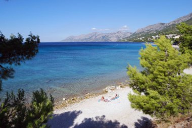 Hırvatistan, sahil, Brela ortalama Dalmaçya