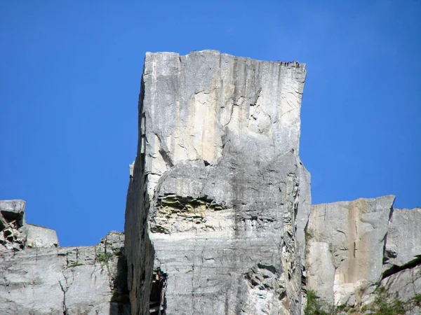 Rock Preikestolen Norvegia — Foto Stock