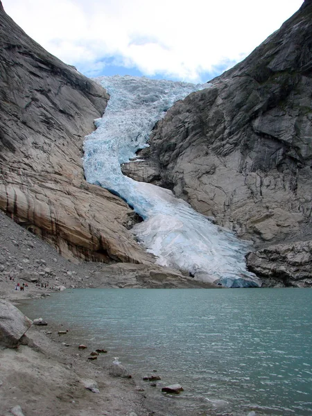 Glacier Briksdal Norway — ストック写真