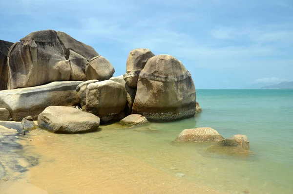 Dél Kínai Tenger Partján Park Világ Végén Hainan Kína Sania — Stock Fotó