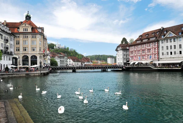 Luzern Panorama Suiza Abril 2012 — Foto de Stock