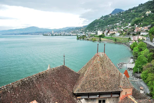 Das Chillonschloss Montreux Genfersee Schweiz — Stockfoto