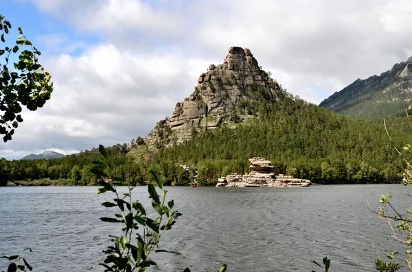 Okzhetpes Felsen Und See Borovoe Staatlicher Naturpark Burabai Kasachstan — Stockfoto