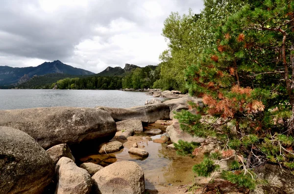 Lake Borovoe Devlet Ulusal Tabiat Parkı Burabai Kazakistan — Stok fotoğraf