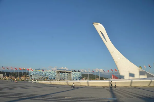 Олімпійського Парку Сочі Росія Вересня 2014 Року Парк Пригод Сочі — стокове фото