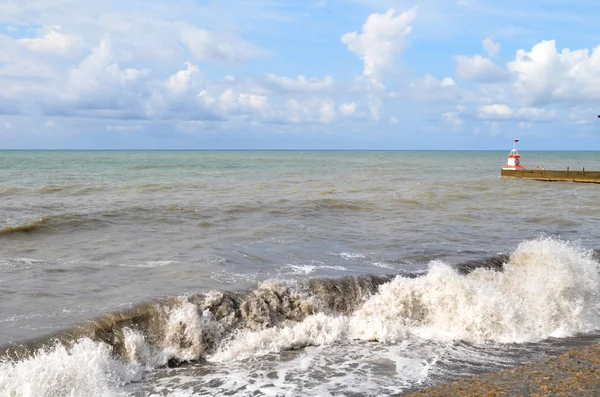 Vista Playa Sochi Rusia — Foto de Stock