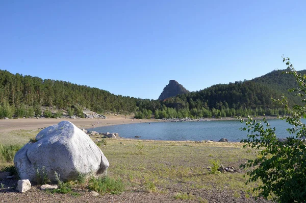 Lake Chebache Devlet Ulusal Tabiat Parkı Burabai Kazakistan — Stok fotoğraf