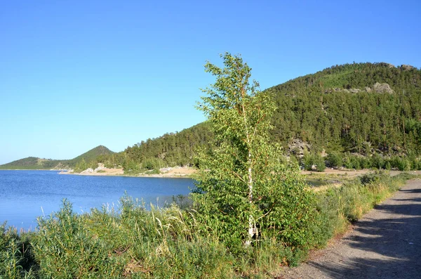 Lake Chebache Devlet Ulusal Tabiat Parkı Burabai Kazakistan — Stok fotoğraf