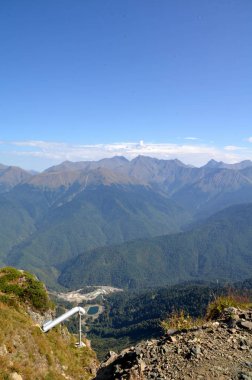 Görünüm sırtın Achishkho, Sochi, Rusya Federasyonu