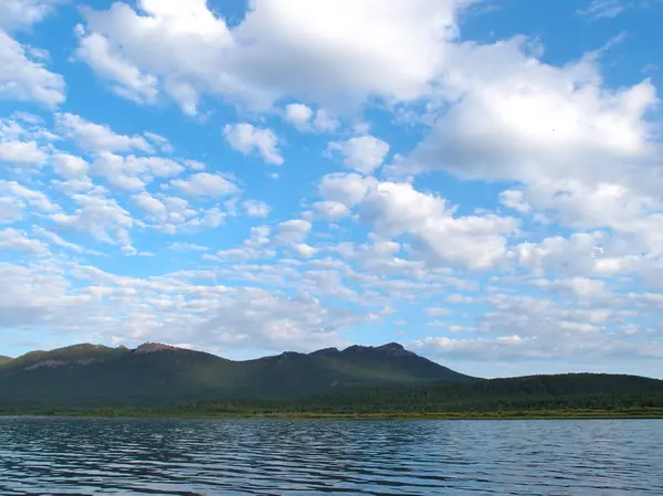 Lago Shchuchye Parque Nacional Natural Estatal Burabai Kazajstán —  Fotos de Stock