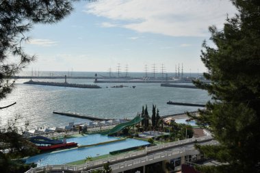 Sochi, Rusya Federasyonu 24 Eylül, Eylül günde 2016:Sea Sochi bağlantı noktası.