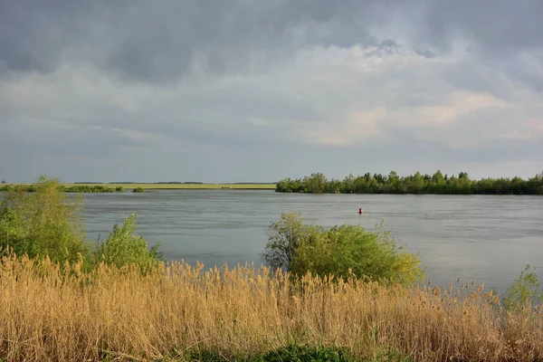 Mayor Parte Del Agua Río Irtysh Región Omsk Siberia Rusia — Foto de Stock