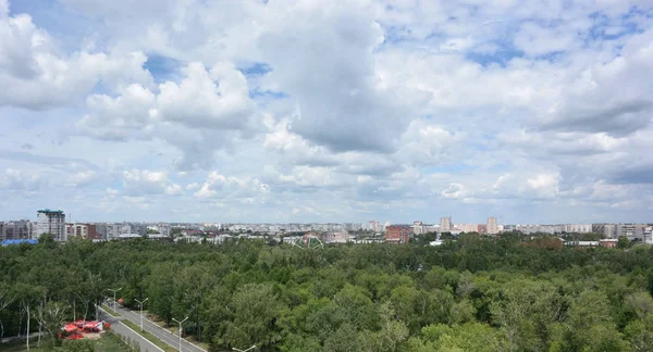 Vista Desde Noria Parque Ciudad Omsk — Foto de Stock
