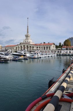 Sochi, Rusya Federasyonu 29 Eylül, Eylül günde 2016:Sea Sochi bağlantı noktası.
