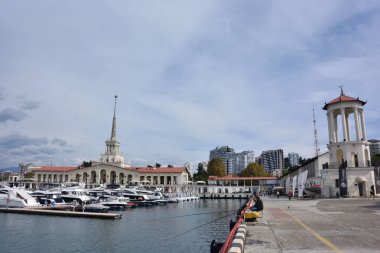 Sochi, Rusya Federasyonu 29 Eylül, Eylül günde 2016:Sea Sochi bağlantı noktası.