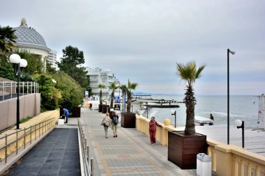 Soçi, Rusya 29 Eylül 2016: Görünümü güzel yer Sochi, Rusya Federasyonu