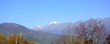 Görünüm sırtın Psekhako, Sochi, Rusya Federasyonu