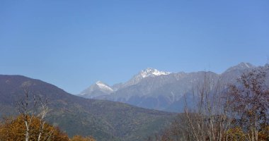 Görünüm sırtın Psekhako, Sochi, Rusya Federasyonu