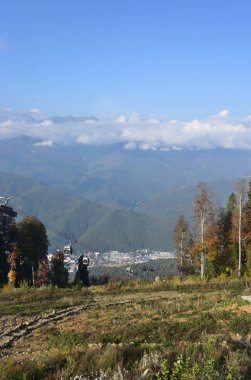 Görünüm sırtın Psekhako, Sochi, Rusya Federasyonu