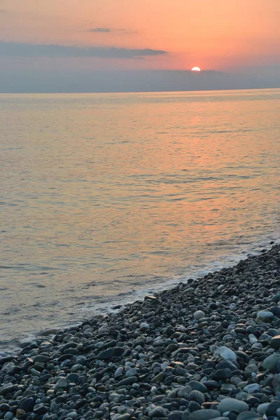 Закат Над Морем Имеретинском Заливе Сочи Россия — стоковое фото