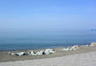 Soçi, Rusya 8 Ekim 2016: View Beach Sochi, Rusya Federasyonu