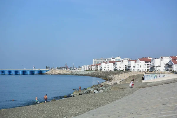 Soczi Rosja Października 2016 Widok Plaży Soczi Rosja — Zdjęcie stockowe