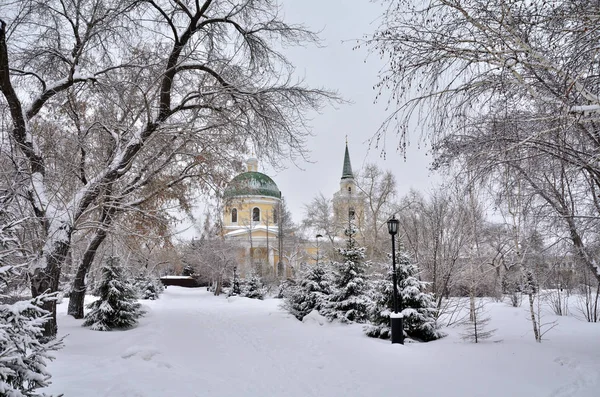 Omsk Russia December 2015 Nicholas Cathedral Cossack Built 1833 — Stock Photo, Image