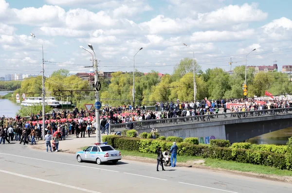 Omsk Russland Mai Kundgebung Ehren Der Gefallenen Des Krieges 1941 — Stockfoto