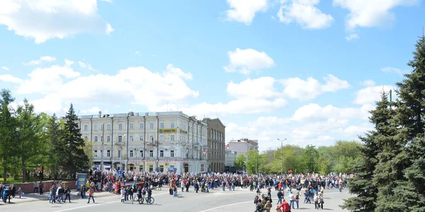 Omsk Russie Mai Rassemblement Populaire Honneur Des Personnes Tuées Dans — Photo