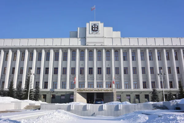 Omsk Russland Januar 2017 Das Gebäude Der Omsk Region Regierung — Stockfoto