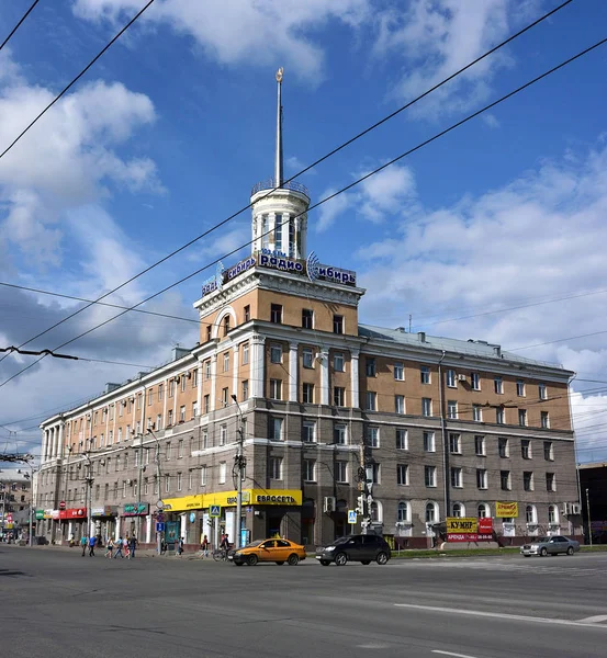 Omsk Russie Juillet 2016 Maison Résidentielle Intersection Des Rues Maslennikov — Photo