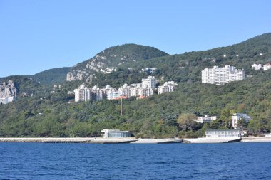 Denizden Yalta şehir görünümünü