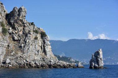 Yalta deniz eteklerinde görünümünü