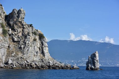 Yalta deniz eteklerinde görünümünü