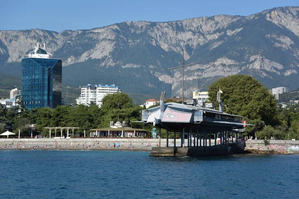 Yalta Crimea Eylül 2017 Denizden Yalta Şehir Görünümünü — Stok fotoğraf