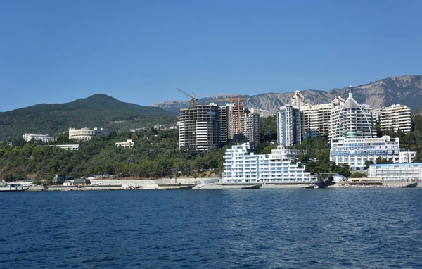 Vista Cidade Yalta Mar — Fotografia de Stock