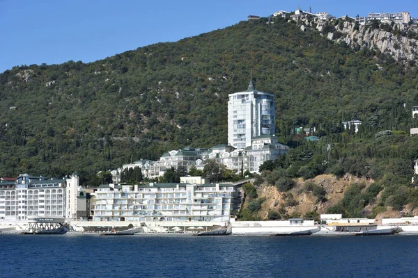Yalta Crimea Setembro 2017 Vista Cidade Yalta Mar — Fotografia de Stock