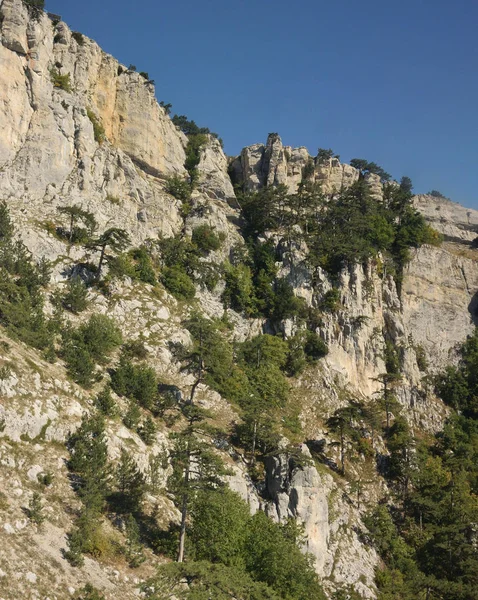 Vista Monte Petri Nas Proximidades Yalta Partir Cabine Teleférico — Fotografia de Stock