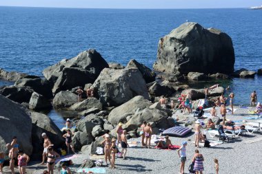 Yalta sahil görünümünü