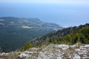 Dan Mount Ai-Petri Karadeniz kıyısında görüntülemek