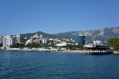 Denizden Yalta şehir görünümünü