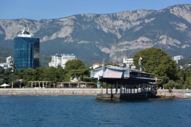 Denizden Yalta şehir görünümünü