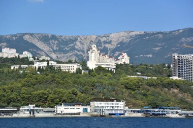Denizden Yalta şehir görünümünü