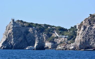 Denizden Yalta şehir görünümünü
