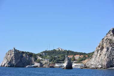 Denizden Yalta şehir görünümünü