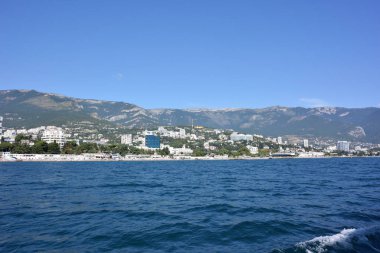 Denizden Yalta şehir görünümünü